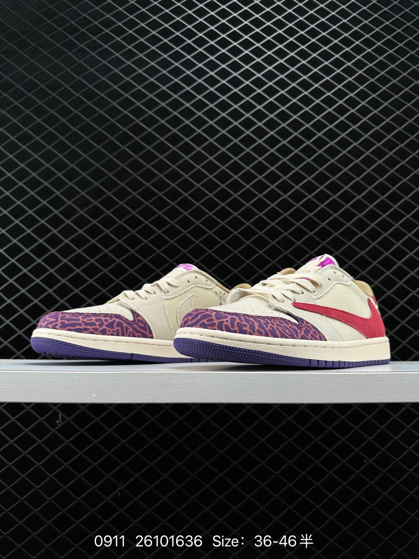 fragment design x Travis Scott x Nike Air Jordan 1 Low OG SP”Black/Green Toe“